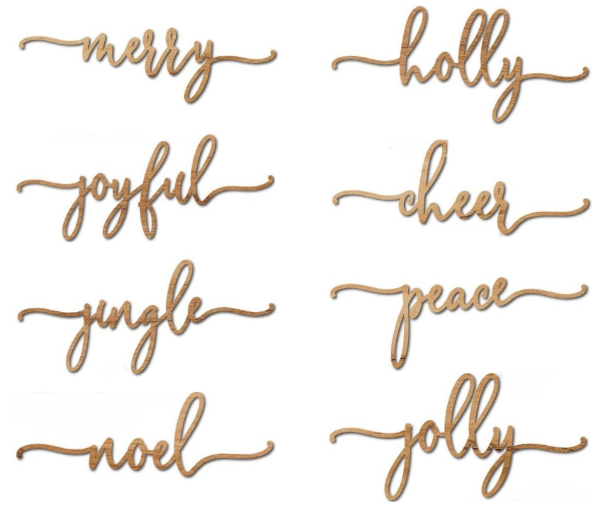 Christmas | Plate Words (#XPW-005)