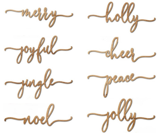 Christmas | Plate Words (#XPW-005)