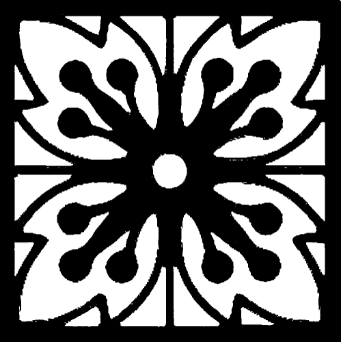 Designer Coaster | Flower (#Sqr-004)