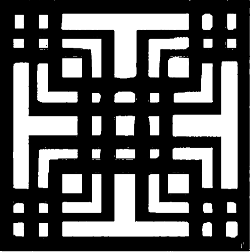 Designer Coaster | Crisscross (#Sqr-012)