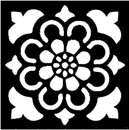 Designer Coaster | Rose (#Sqr-017)