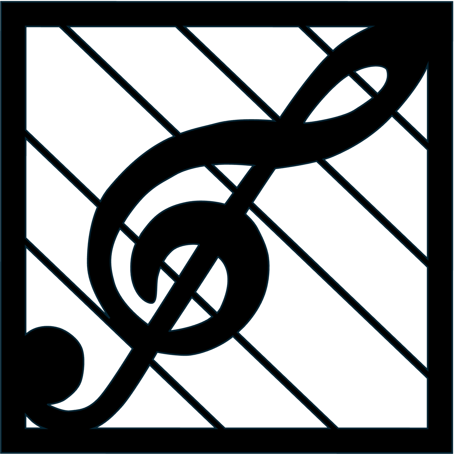 Designer Coaster | Treble (#Sqr-025)