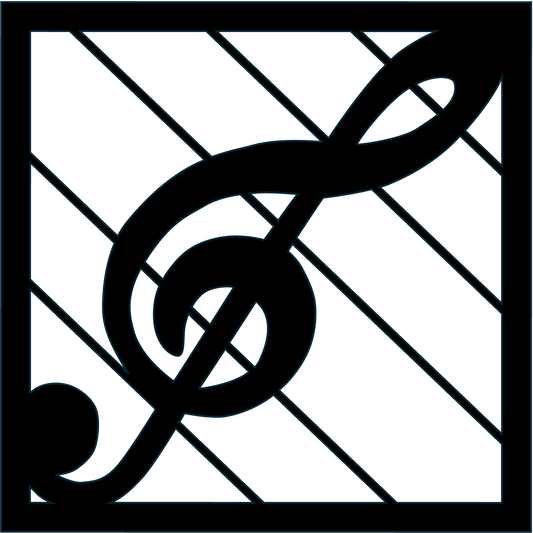 Designer Coaster | Treble (#Sqr-025)